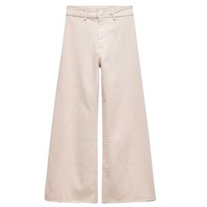 Wide-Leg Marine Jeans